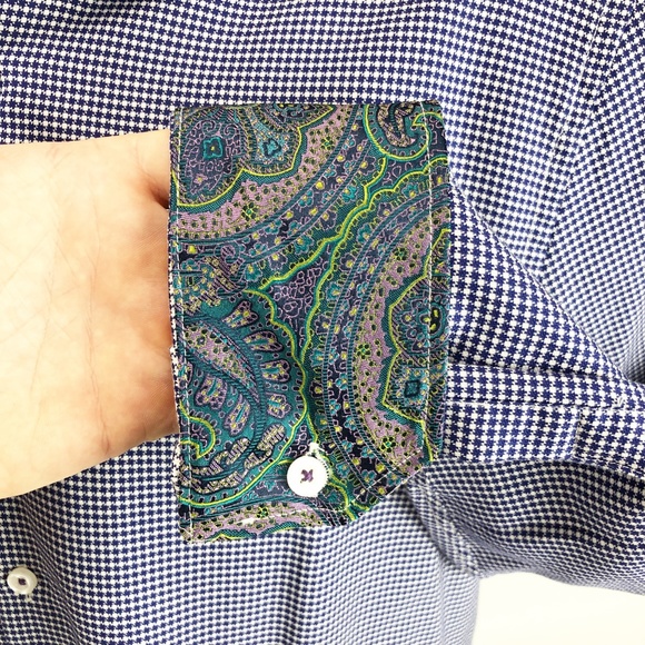 Michelson's Modern Fit Button Front Dress Shirt L - Picture 5 of 8